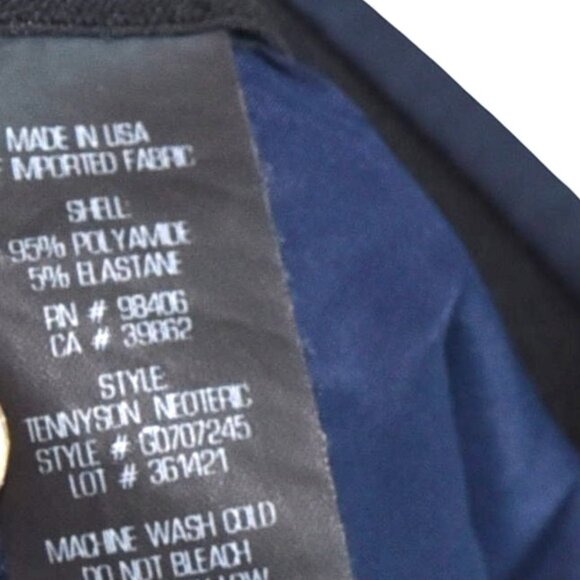 Theory Tennyson Neoteric Pants Navy Size 6 Minimalist Straight Leg USA Made - Picture 7 of 8